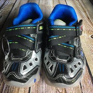 Black Blue Sketchers size 6 toddler